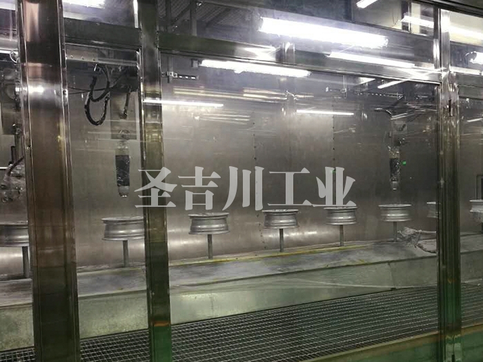 鋁輪轂旋杯式靜電自動(dòng)噴涂系統
