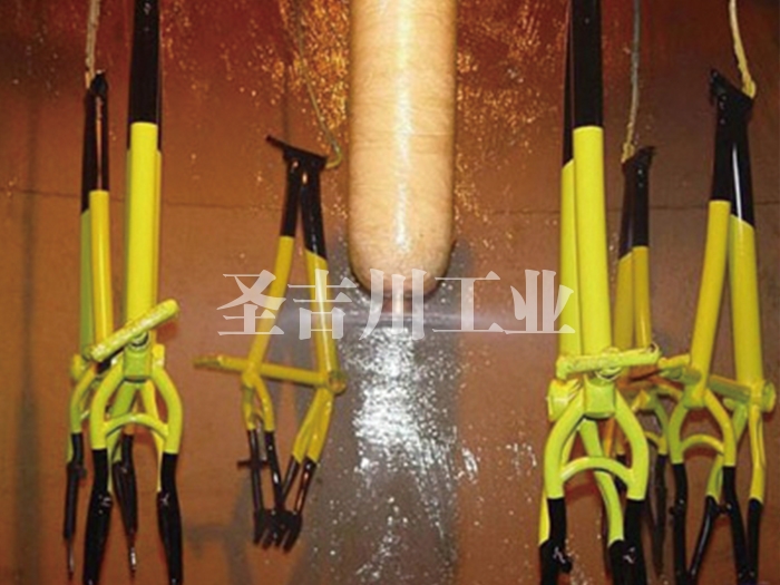 自行車(chē)前叉部件“Ω”靜電噴漆線(xiàn)